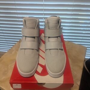 Nike High-Top Sneakers in Light Gray